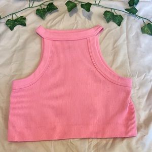Pink crop top